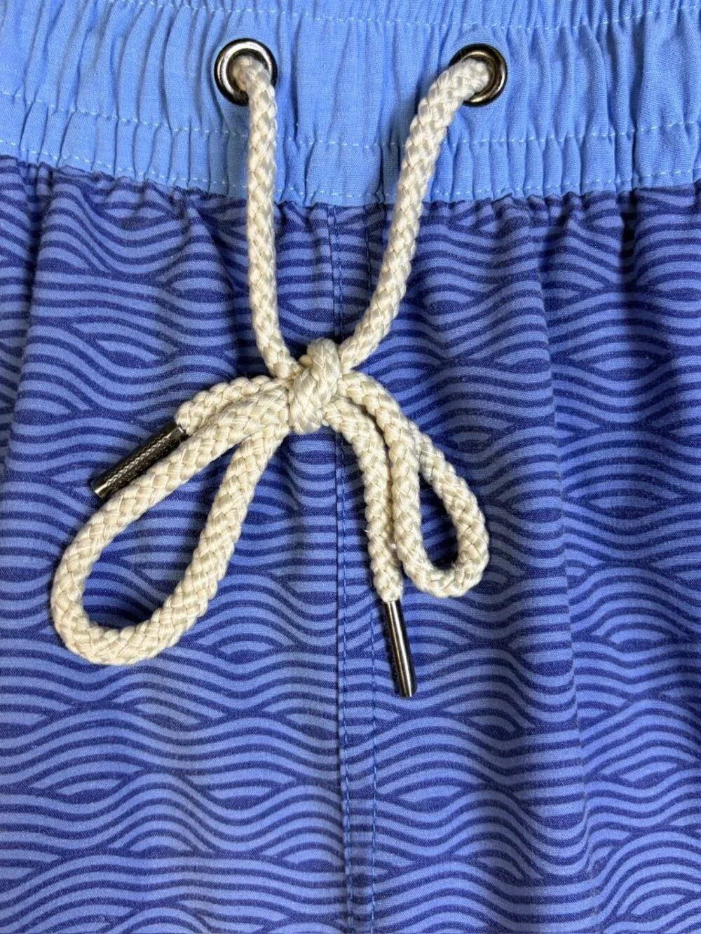 Fair Harbor Swim Shorts Trunks Mens Large Blue Drawstring Lined Beach Pool Surf